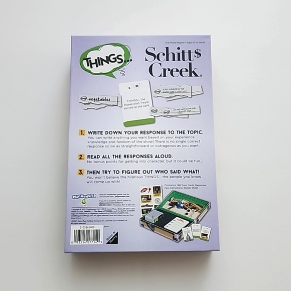 Things Game  The Schitts Creek Edition 4+ Players 14+ - Picture 2 of 7